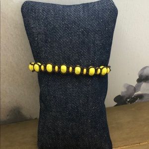 Yellow Howlite bracelet